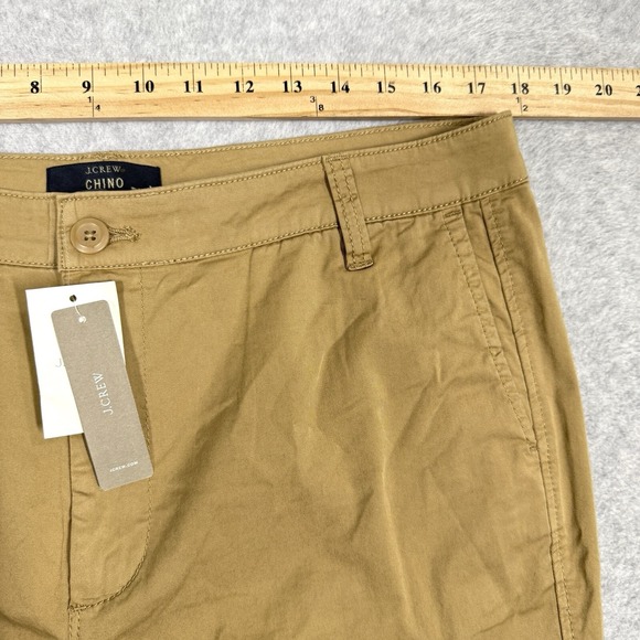 J Crew Pants Womens 32 Tall 32T Chino Lightweight Stretch Straight Tan Brown NWT - Picture 11 of 14